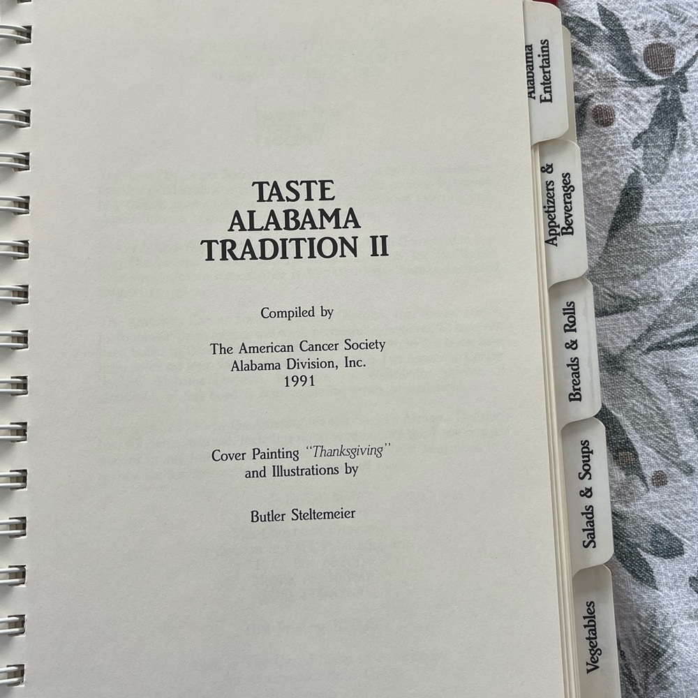 Vintage 1991 Taste, Alabama tradition cookbook vol. 2 - Picture 3 of 3